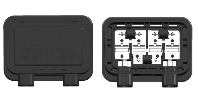 PV Junction Box Wtith 4 Rails