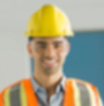 Worker with Gear When Maintaining PV System